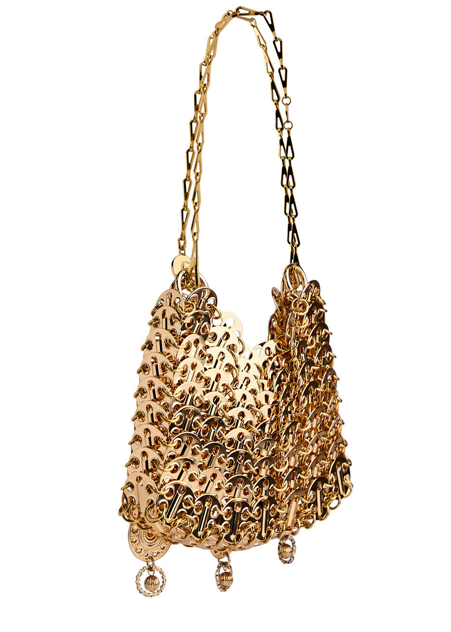 1969 Nano embellished shoulder bag in gold - Rabanne | Mytheresa