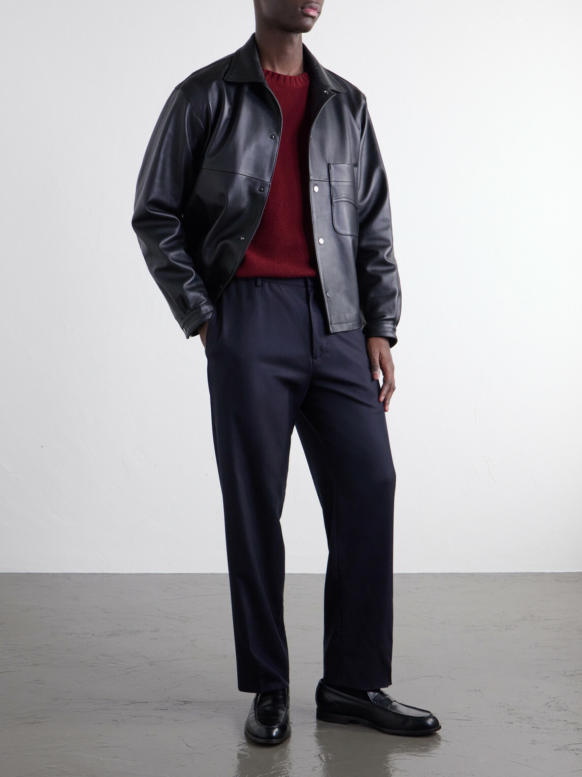 Boglioli - Straight-Leg Woven Virgin Wool Trousers - Blue