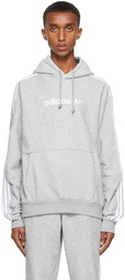 adidas Originals Grey Comfort 3-Stripes Hoodie