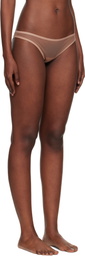 Yasmine Eslami Beige Jeanne Briefs