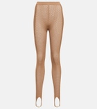 Khaite - Lace stirrup leggings