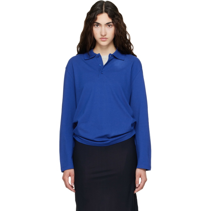 Photo: FLORE FLORE SSENSE Exclusive Blue Diana Polo