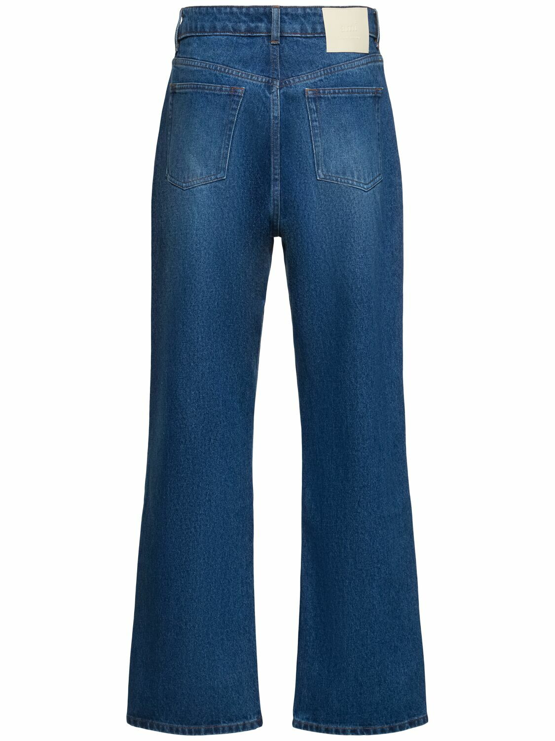 デニム・ジーパン AMI PARIS BLUE COTTON DENIM JEANS USED BLUE Large Fit Jeans | AMI PARIS