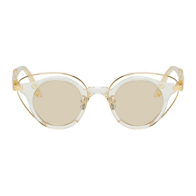 Photo: Kuboraum Gold and Transparent N10 CHP Sunglasses
