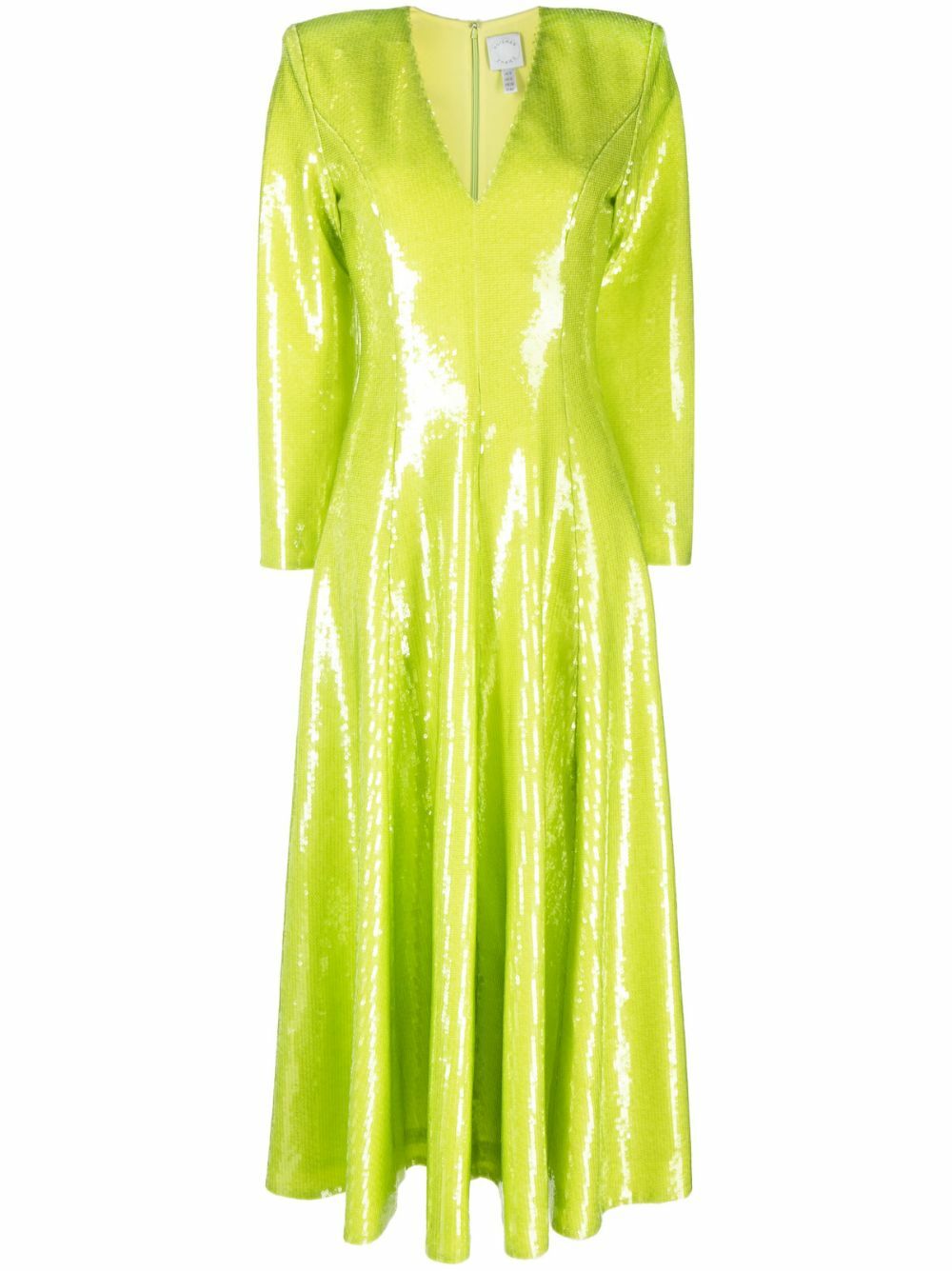 Huishan Zhang Green Andy Sequin-Embellished Dress Huishan Zhang