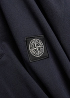 Stone Island Logo-appliquéd Piqué Stretch-cotton Polo Shirt Navy