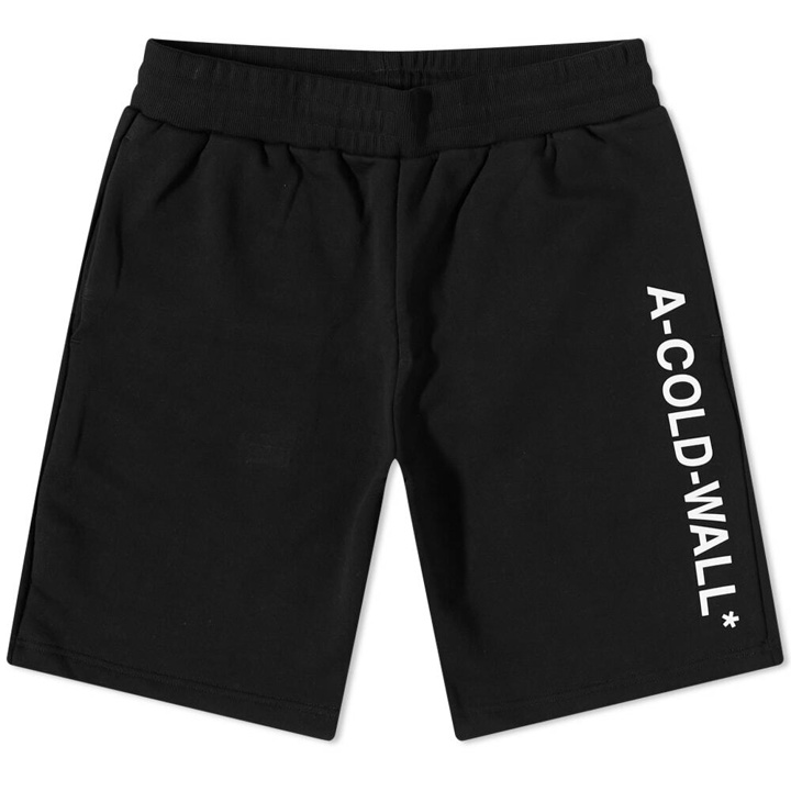 Photo: A-COLD-WALL* Men's Essential Logo Sweat Short in Black