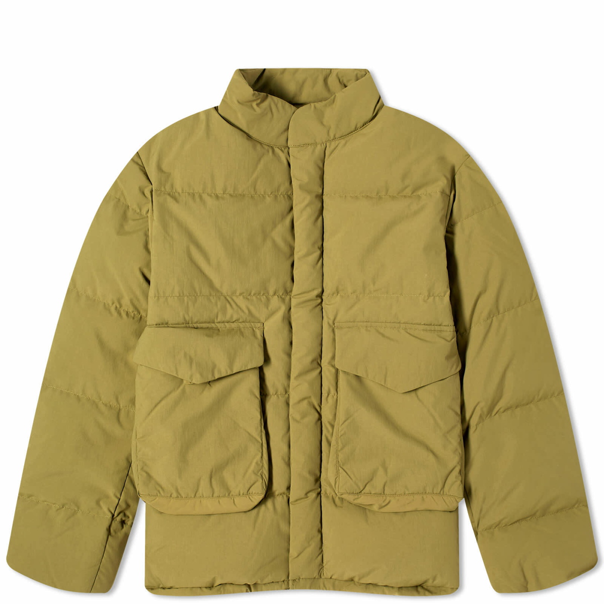 Snow Peak Men's Recycled Down Jacket in Olive