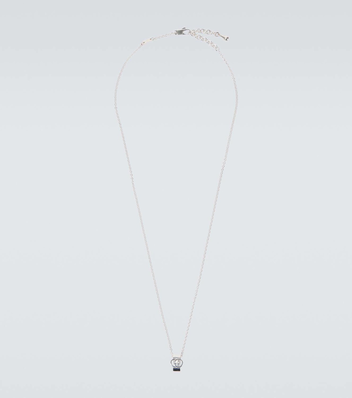 Gucci Interlocking G sterling silver necklace