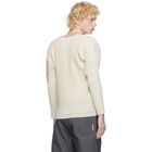 Homme Plisse Issey Miyake Off-White A-POC Long Sleeve T-Shirt