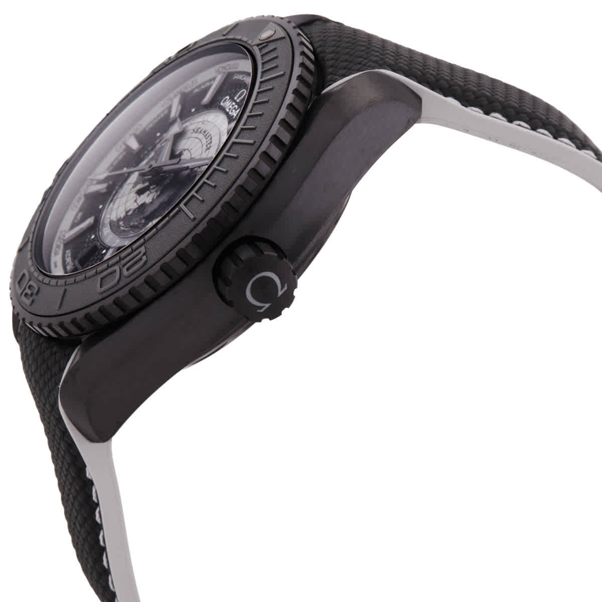 Omega Seamaster World Time Automatic Black Dial Mens Watch 215.92.46.22.01.007