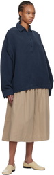 CASEY CASEY Navy Straight Tippy Shirt