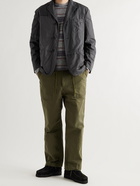 COMME DES GARÇONS HOMME - Panelled Garment-Dyed Cotton Blazer - Gray