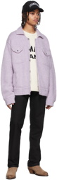 Nahmias Purple Knit Trucker Jacket