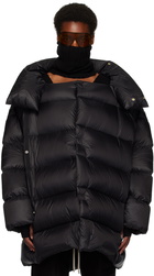 Rick Owens Black Jumbo Drella Down Coat