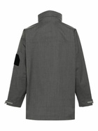 Descente ALLTERRAIN Grey Concealed-Hood Lightweight Jacket