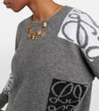 Loewe Anagram cropped wool sweater