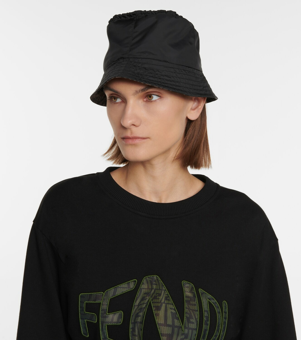 Fendi FF logo reversible bucket hat Fendi