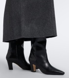 Aeyde Silva leather knee-high boots