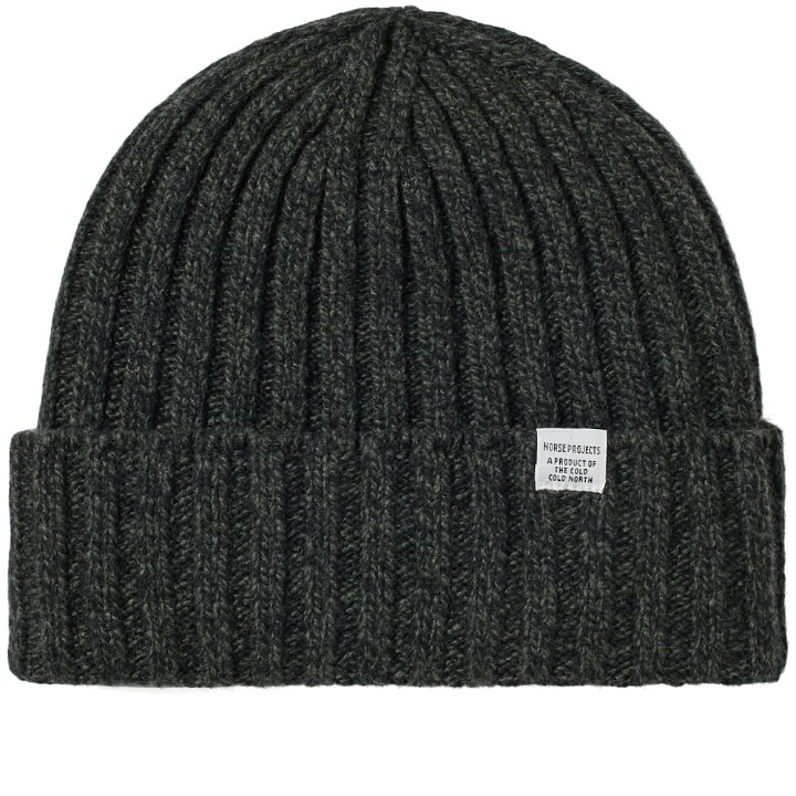 Photo: Norse Projects Wide Rib Beanie Spinnaker Green