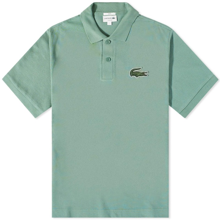 Photo: Lacoste Men's Robert Georges Core Polo Shirt in Ash Green