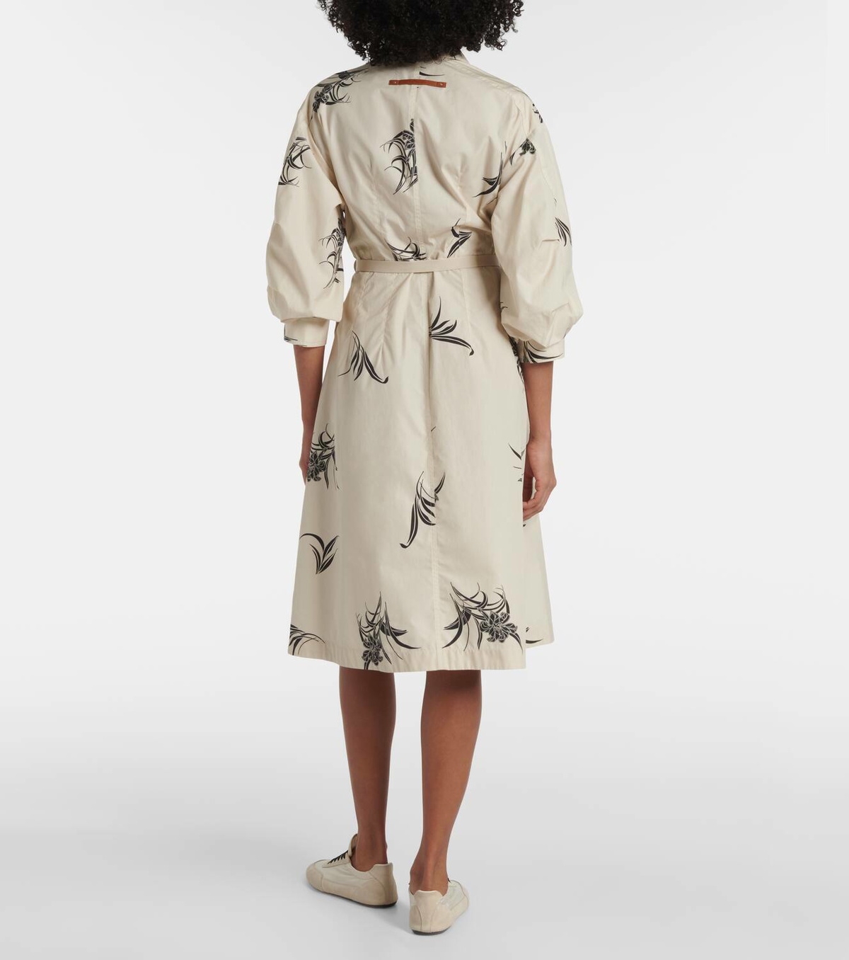 Moncler Floral cotton poplin shirt dress