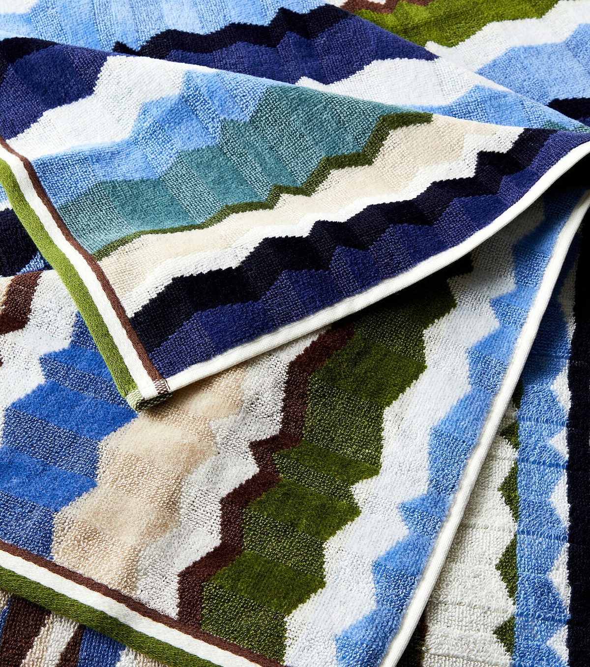 Missoni Eva Zigzag set of 2 cotton terry towels