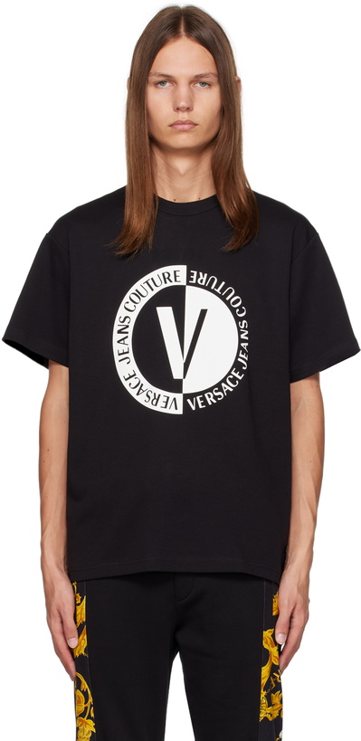 Photo: Versace Jeans Couture Black V-Emblem T-Shirt