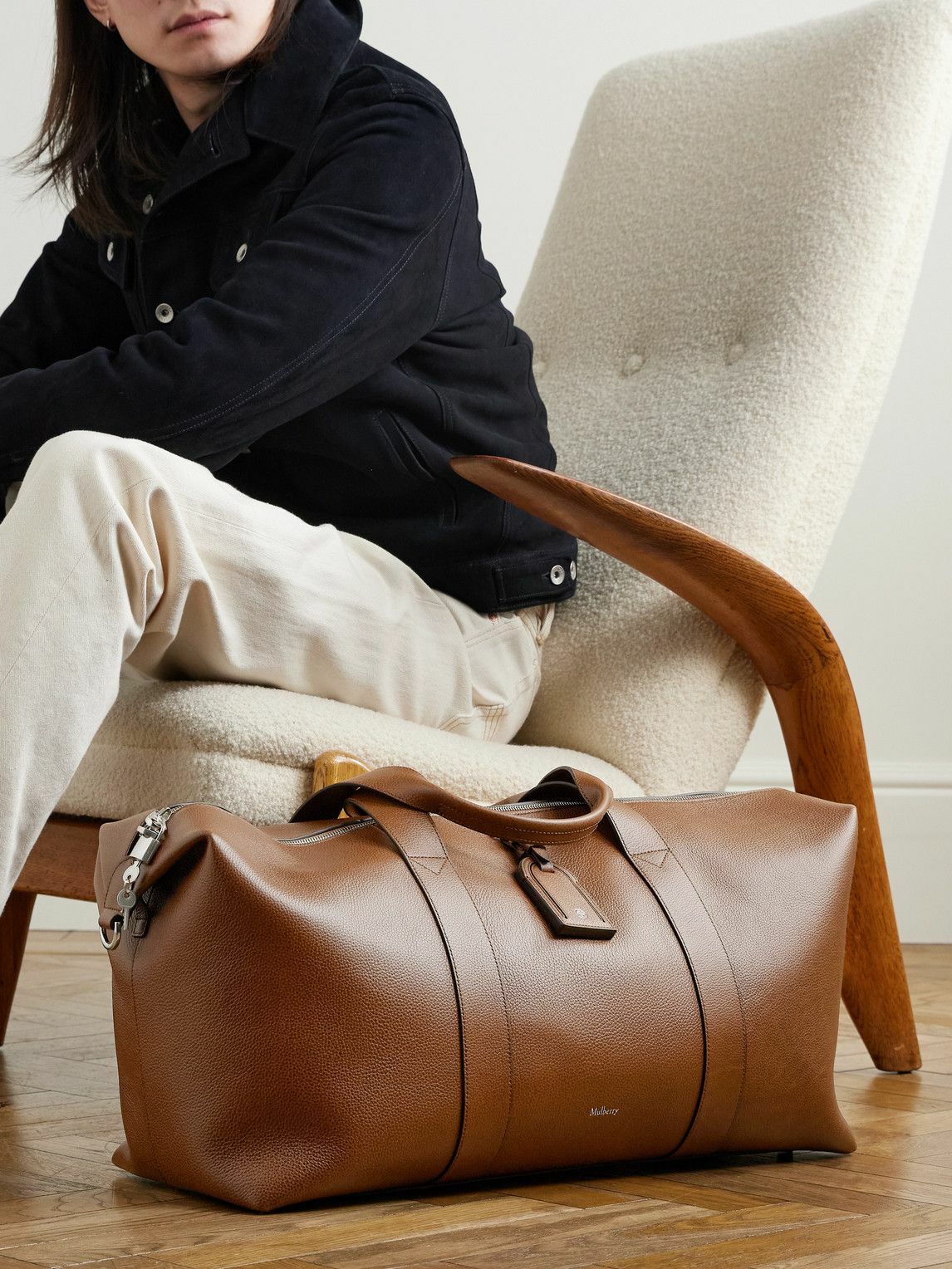 Mulberry - Heritage Medium Clipper Full-Grain Leather Weekend Bag