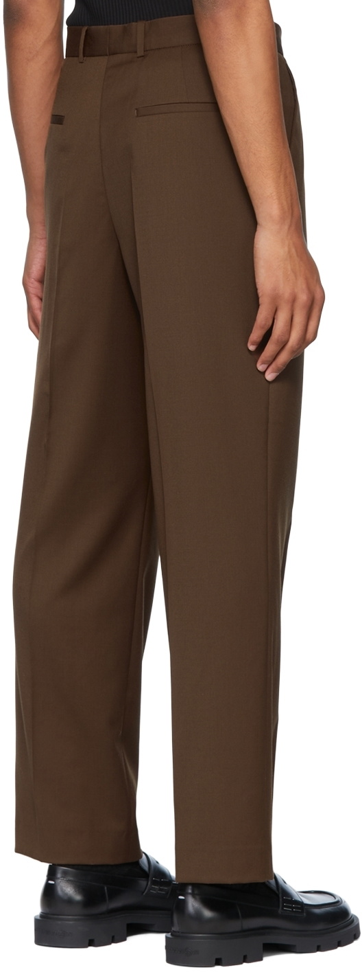 Brown Polyester Trousers