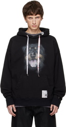 Maison MIHARA YASUHIRO Black Dog Printed Hoodie