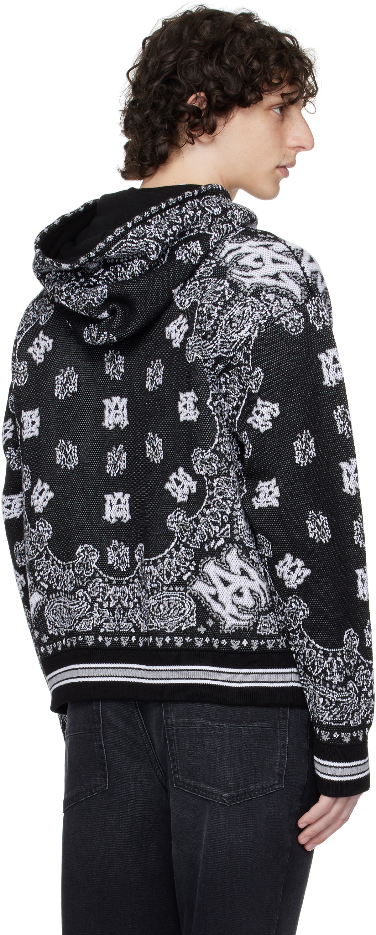 AMIRI Black Bandana Hoodie Amiri