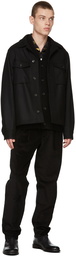 PS by Paul Smith Black Corduroy Double Pocket Trousers