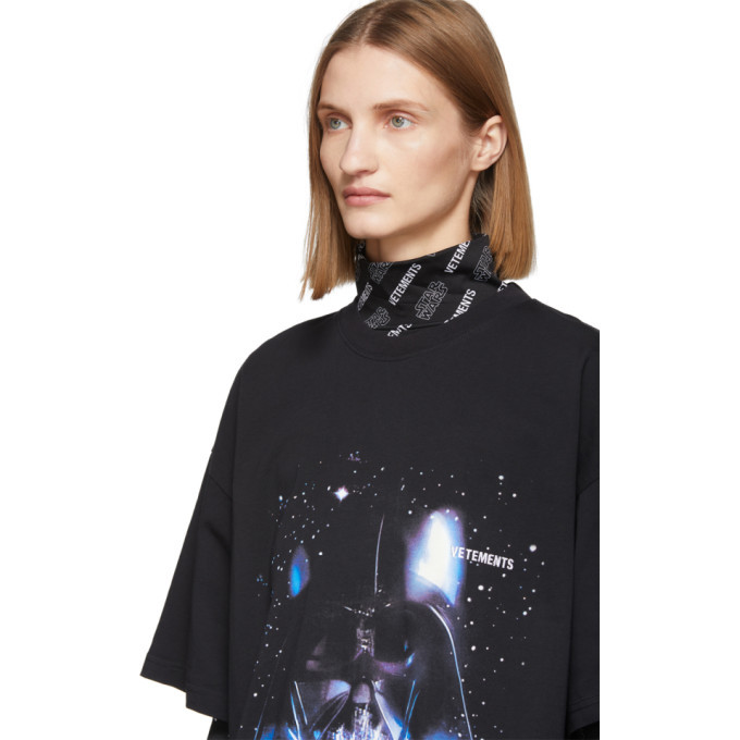 VETEMENTS Black STAR WARS Edition Darth Vader T-Shirt Vetements