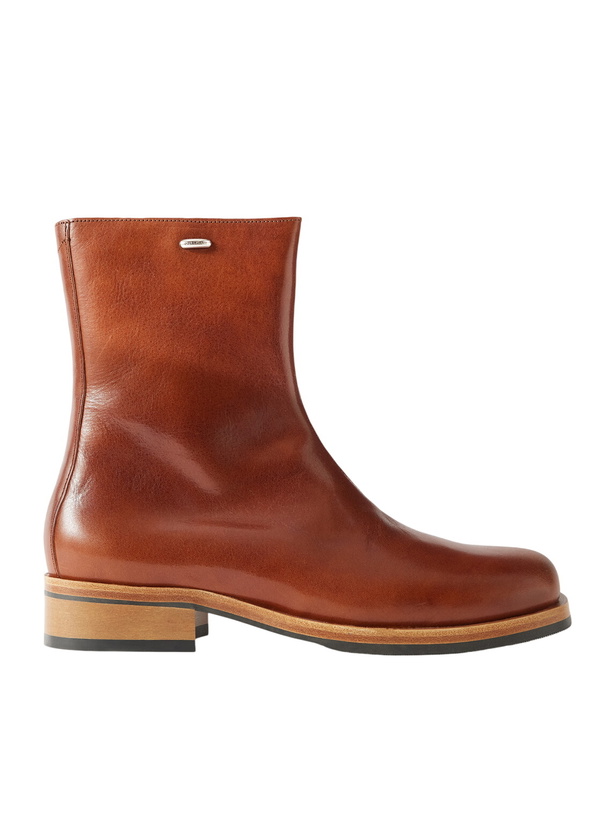 Photo: Our Legacy - Camion Glossed-Leather Boots - Brown