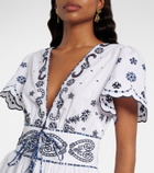 Camilla Embroidered cotton minidress
