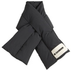 Jil Sander Men's Down Scarf in Black 