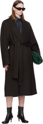 WILLY CHAVARRIA Brown Smoker's Coat