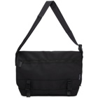 Comme des Garcons Homme Black Nylon Canvas Messenger Bag