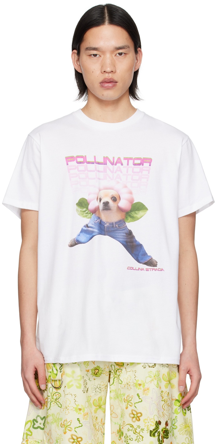 Photo: Collina Strada White 'Pollinator' T-Shirt