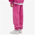 Patta Men's Basic Washed Sweat Pants in Fuchsia Red