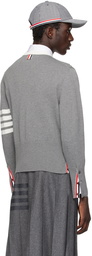 Thom Browne Gray 4-Bar Sweater