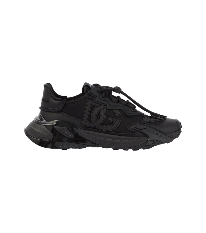 Photo: Dolce&Gabbana Leather-trimmed sneakers
