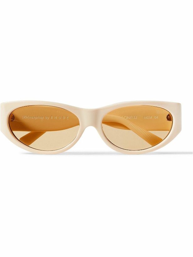 Photo: Rhude - Agnelli Oval-Frame Acetate Sunglasses