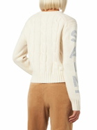 MC2 Saint Barth Woman Crewneck Braided Sweater With Saint Barth Lurex Print