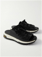 Comfy Outdoor Garment - Gravel Vegan Leather Slides - Black