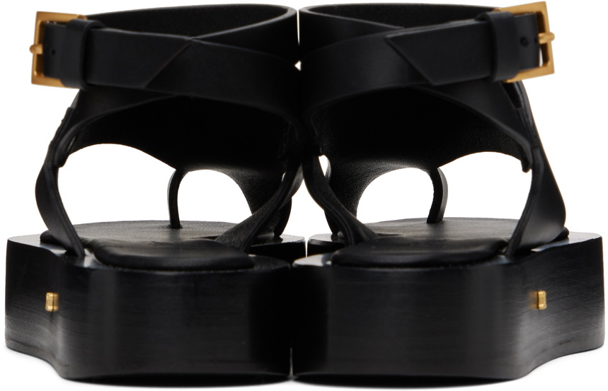Max Mara Black Deauville Sandals Max Mara
