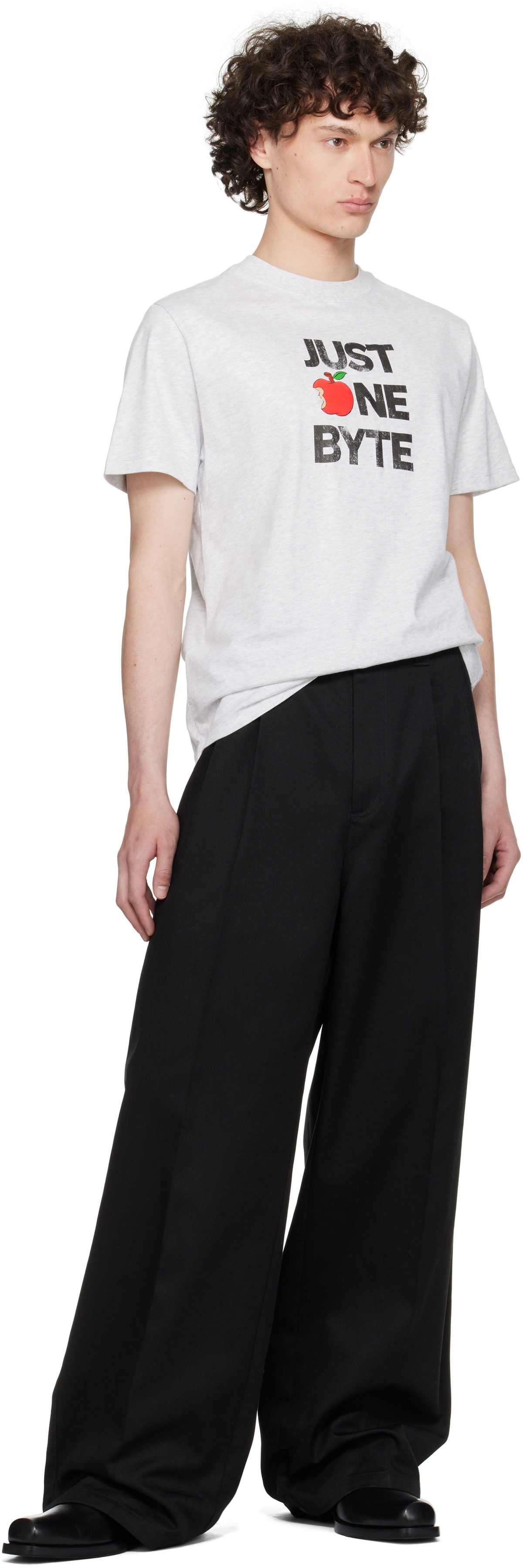 Coperni Gray Disney 'Just One Byte' Boxy T-shirt