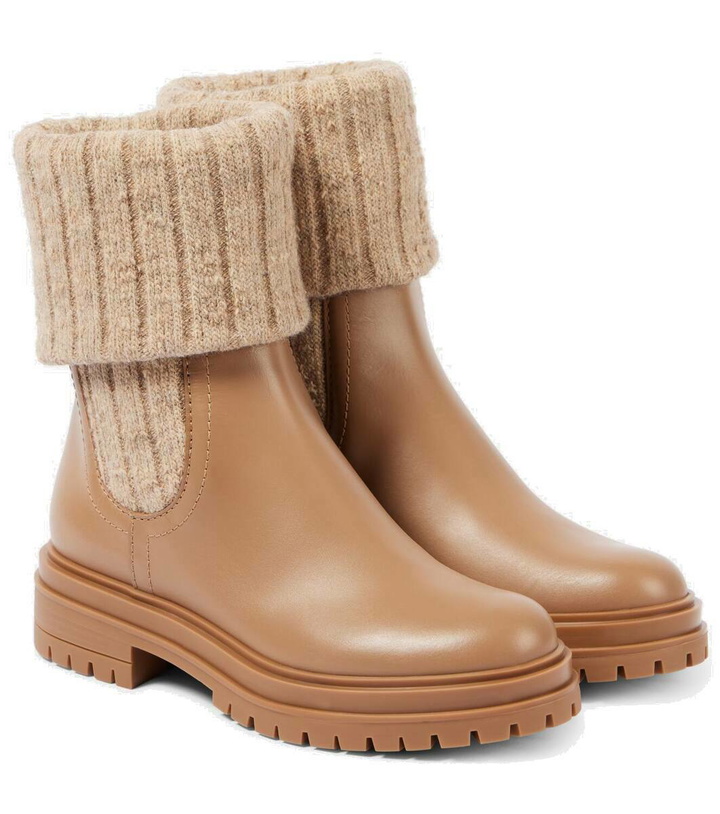 Photo: Gianvito Rossi Tenney leather Chelsea boots