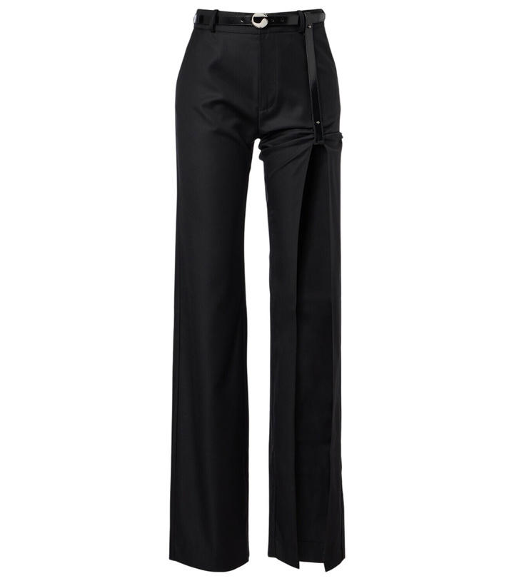 Photo: Coperni Suspended belted cutout straight jeans